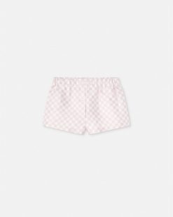 Pantalons Et Shorts | Versace Short Boxer En Soie Duchesse Contrasto