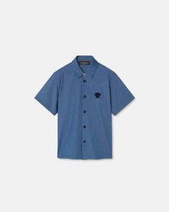 Vetements | Versace Chemise Kids En Chambray Brodee