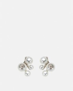 Boucles D'Oreilles | Versace Boucles D'Oreilles Avec Perles Medusa