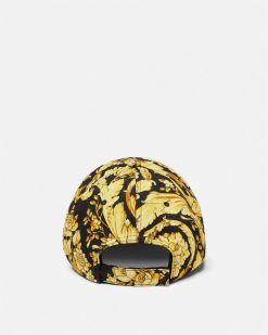 Chapeaux Et Casquettes | Versace Casquette De Baseball A Broderie Barocco