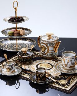 Cafe Et The | Versace Tasse A Expresso Et Soucoupe Virtus Gala