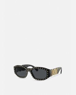 Lunettes De Soleil | Versace Lunettes De Soleil Cloutees Medusa Biggie