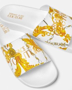 Chaussures | Versace Claquettes Chain Couture