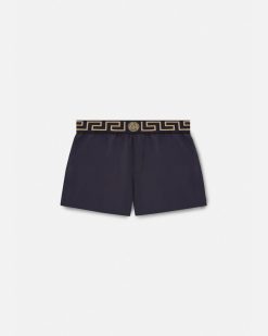 Maillots De Bain | Versace Short De Bain A Bordure Greca