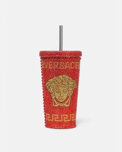 Voyages | Versace Mug De Voyage Medusa Avec Cristaux