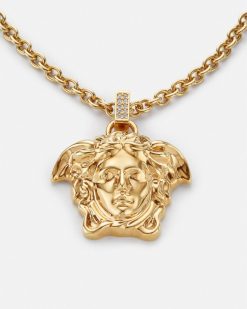 Colliers | Versace Collier La Medusa Avec Cristaux