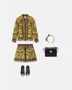 Vetements | Versace Chemise En Soie Barocco Kids