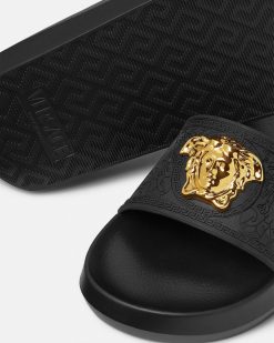 Sandales | Versace Claquettes Palazzo