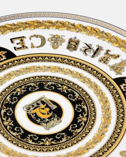 Collection Alphabet | Versace Assiette F Virtus Alphabet 33 Cm