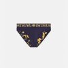 Maillots De Bain | Versace Slip De Bain A Bordure Greca