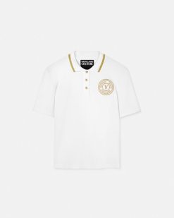 Vetements | Versace Polo A Manches Courtes V-Emblem