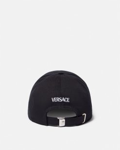 Chapeaux Et Casquettes | Versace Casquette De Baseball Medusa Cloutee