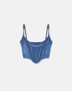 Denim | Versace Haut Corset Medusa '95 En Jean