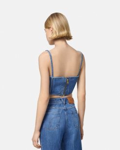 Denim | Versace Haut Corset Medusa '95 En Jean