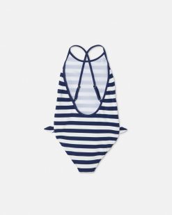 Vetements De Plage | Versace Maillot De Bain Nautical Stripe Kids