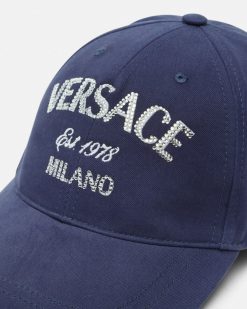 Chapeaux Et Casquettes | Versace Casquette De Baseball Versace Milano Stamp