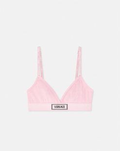 Soutiens-Gorge Et Slips | Versace Brassiere Cotelee '90S Vintage Logo