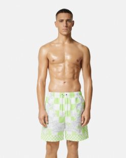 Maillots De Bain | Versace Short De Surf Medusa Contrasto