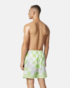 Maillots De Bain | Versace Short De Surf Medusa Contrasto