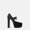 Chaussures | Versace Escarpins A Plateforme Hurley En Satin