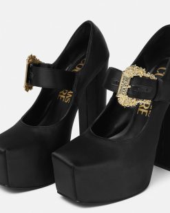 Chaussures | Versace Escarpins A Plateforme Hurley En Satin