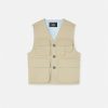 Vestes Et Manteaux | Versace Gilet Cargo En Gabardine Contrecollee