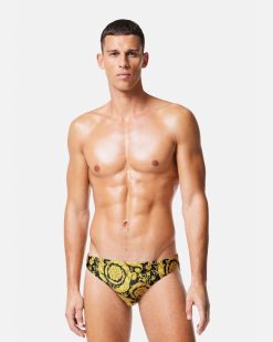 Maillots De Bain | Versace Slip De Bain Barocco