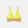 Maillots De Bain | Versace Haut De Bikini Triangle A Bordure Greca