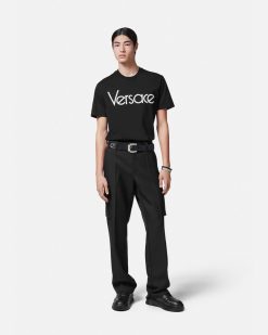 T-Shirts Et Polos | Versace T-Shirt 1978 Re-Edition Logo