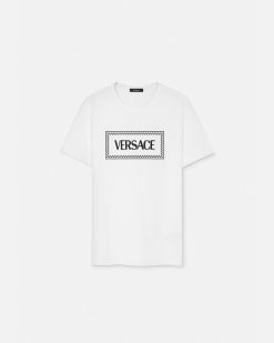 T-Shirts Et Pulls | Versace T-Shirt '90S Vintage Logo Brode