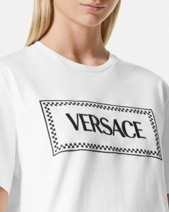 T-Shirts Et Pulls | Versace T-Shirt '90S Vintage Logo Brode