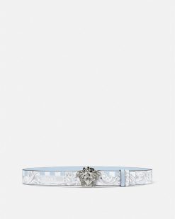 Ceintures | Versace Ceinture En Cuir Reversible La Medusa 4 Cm