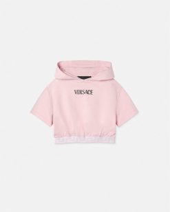 Vetements | Versace Hoodie A Cristaux Et Bordure Greca Kids