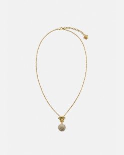 Colliers | Versace Collier Medusa Sphere Avec Cristaux