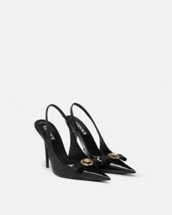 Gianni Ribbon | Versace Gianni Ribbon Slingbacks 110 Mm