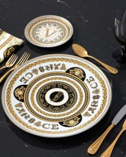 Collection Alphabet | Versace Assiette J Virtus Alphabet 33 Cm