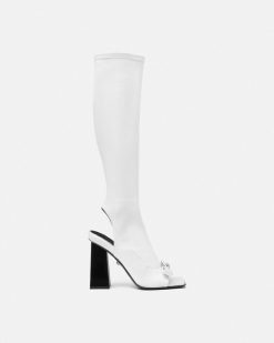 Gianni Ribbon | Versace Gianni Ribbon Bottes Genoux Ouvertes 105 Mm