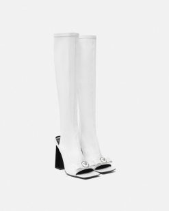 Gianni Ribbon | Versace Gianni Ribbon Bottes Genoux Ouvertes 105 Mm