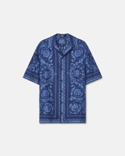 Chemises | Versace Chemise Barocco En Soie