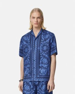 Chemises | Versace Chemise Barocco En Soie