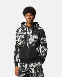 Vetements | Versace Hoodie Zippe Watercolour Couture