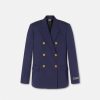 Vestes Et Blazers | Versace Blazer Slim Masculin A Boutonnage Croise