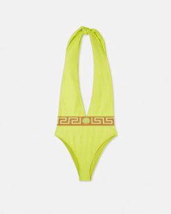 Maillots De Bain | Versace Maillot De Bain Une-Piece A Bordure Greca