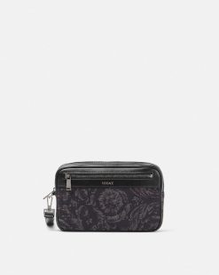 Athena | Versace Pochette En Jacquard Barocco