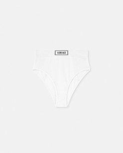 Soutiens-Gorge Et Slips | Versace Culotte Cotelee '90S Vintage Logo