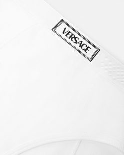 Soutiens-Gorge Et Slips | Versace Culotte Cotelee '90S Vintage Logo