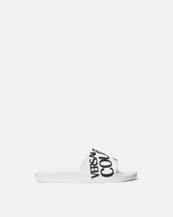 Chaussures | Versace Claquettes Avec Logo