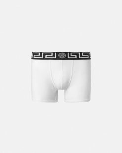 Boxers | Versace Boxer Long A Bordure Greca