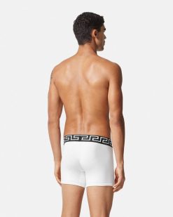 Boxers | Versace Boxer Long A Bordure Greca