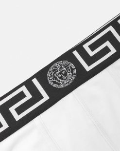 Boxers | Versace Boxer Long A Bordure Greca